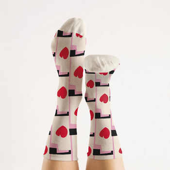 Socks by Matisse (hearts, 5 pairs)