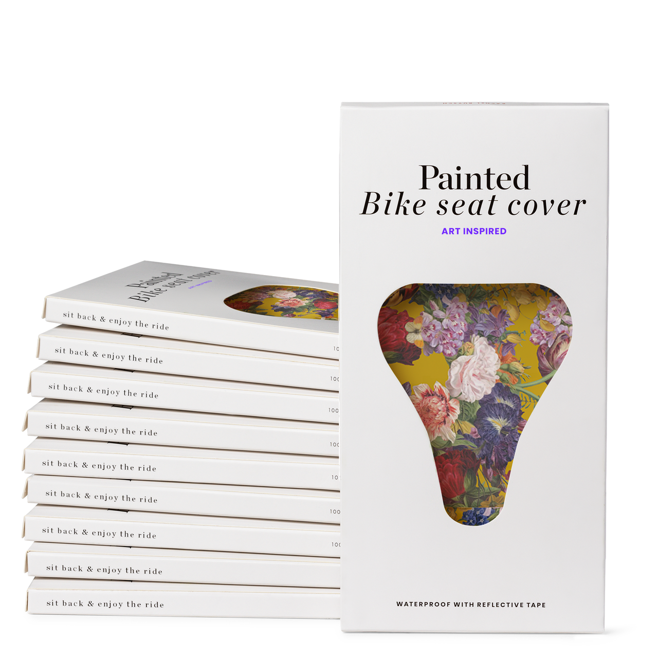Bike seat cover van Knip (oker, 10 stuks)