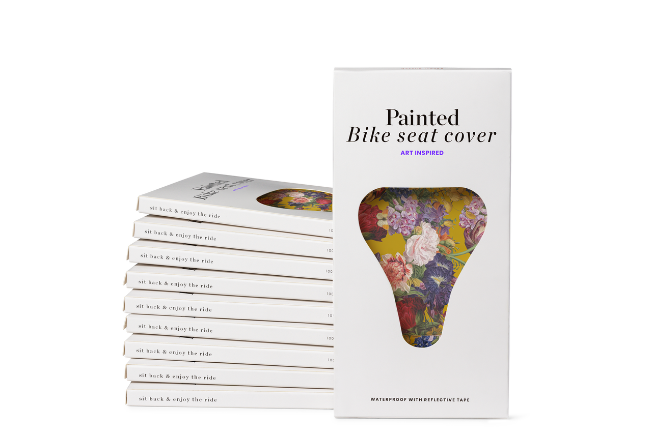 Bike seat cover by Knip (ocher, 10 pcs)