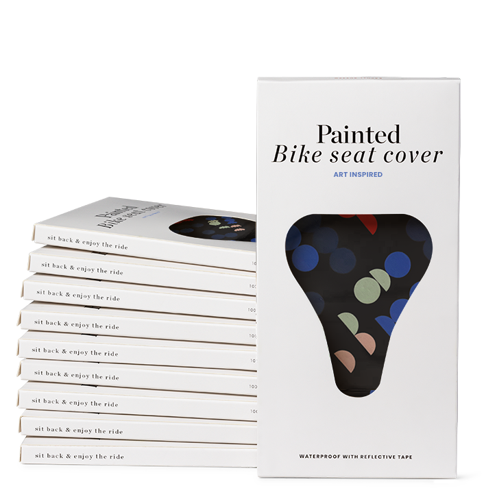 Bike seat cover van Taeuber-Arp (zwart, 10 stuks)