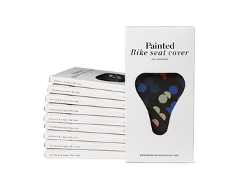 Bike seat cover by Taeuber-Arp (black, 10 pcs)