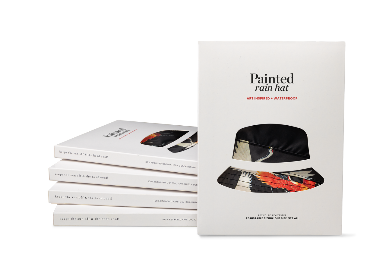 Rain Hat Cranes (black, 5 pcs)