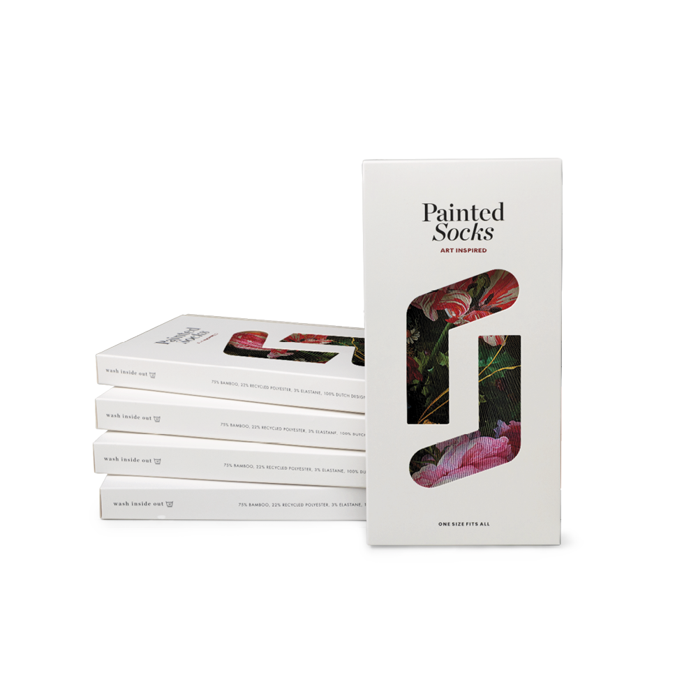 Socks by De Heem (lilies, 5 pairs)