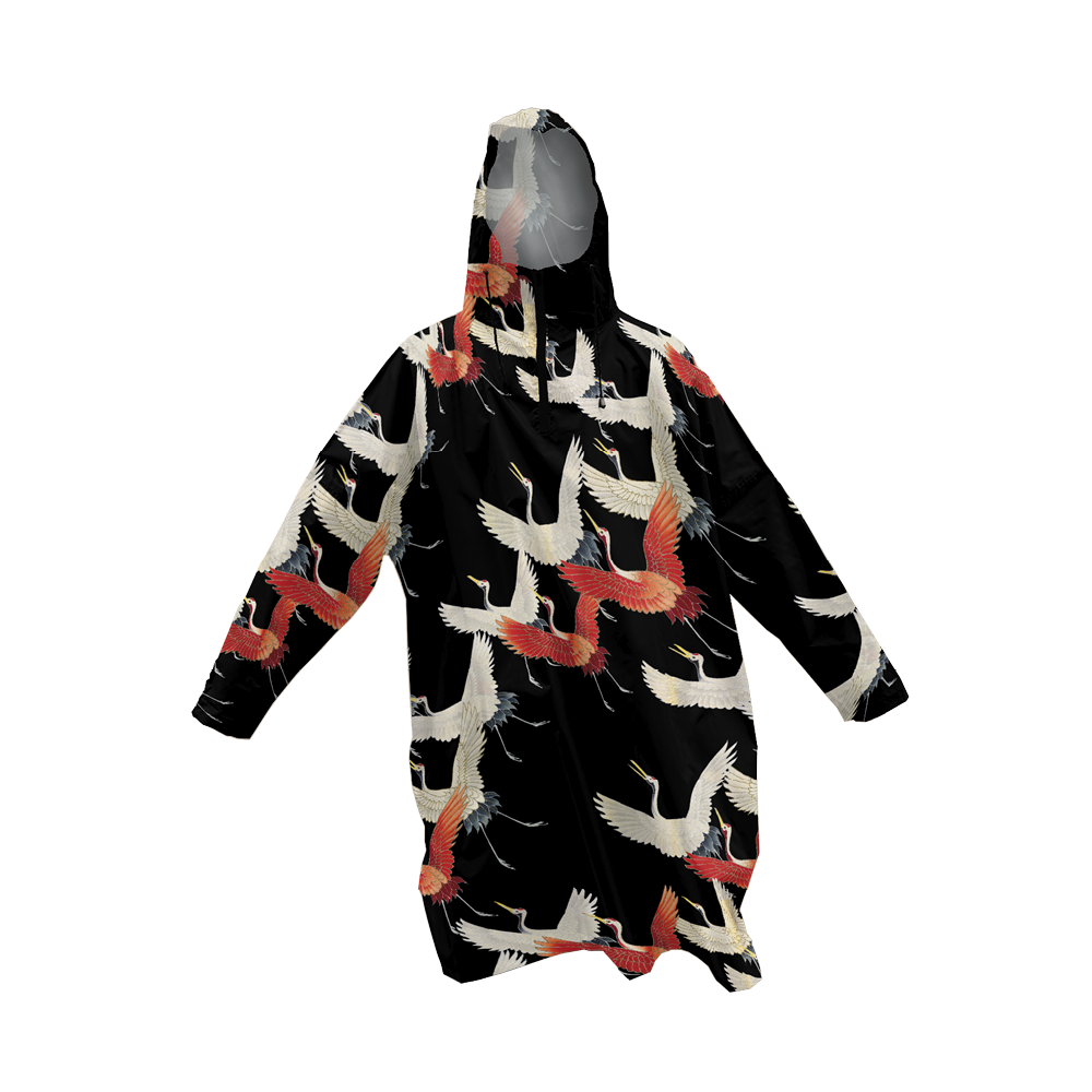 Rainponcho Cranes (black, 3 pcs)