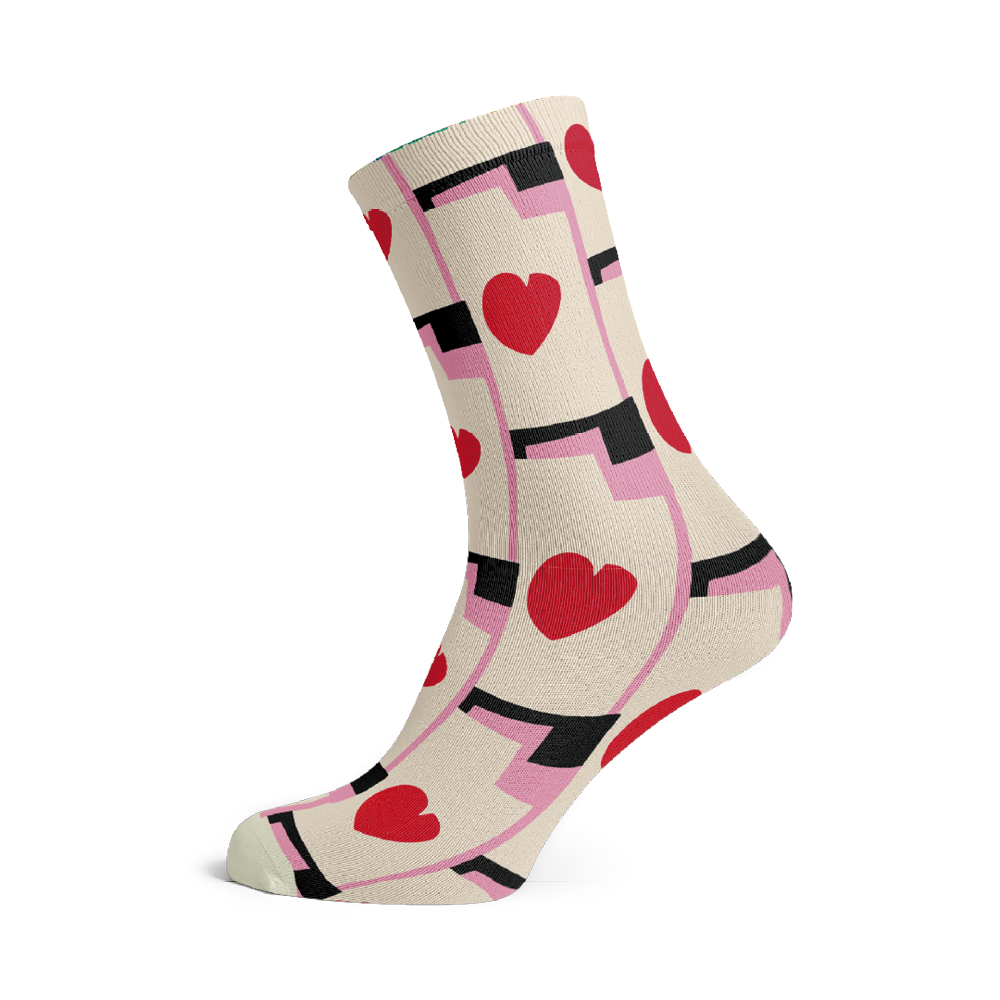 Socks by Matisse (hearts, 5 pairs)
