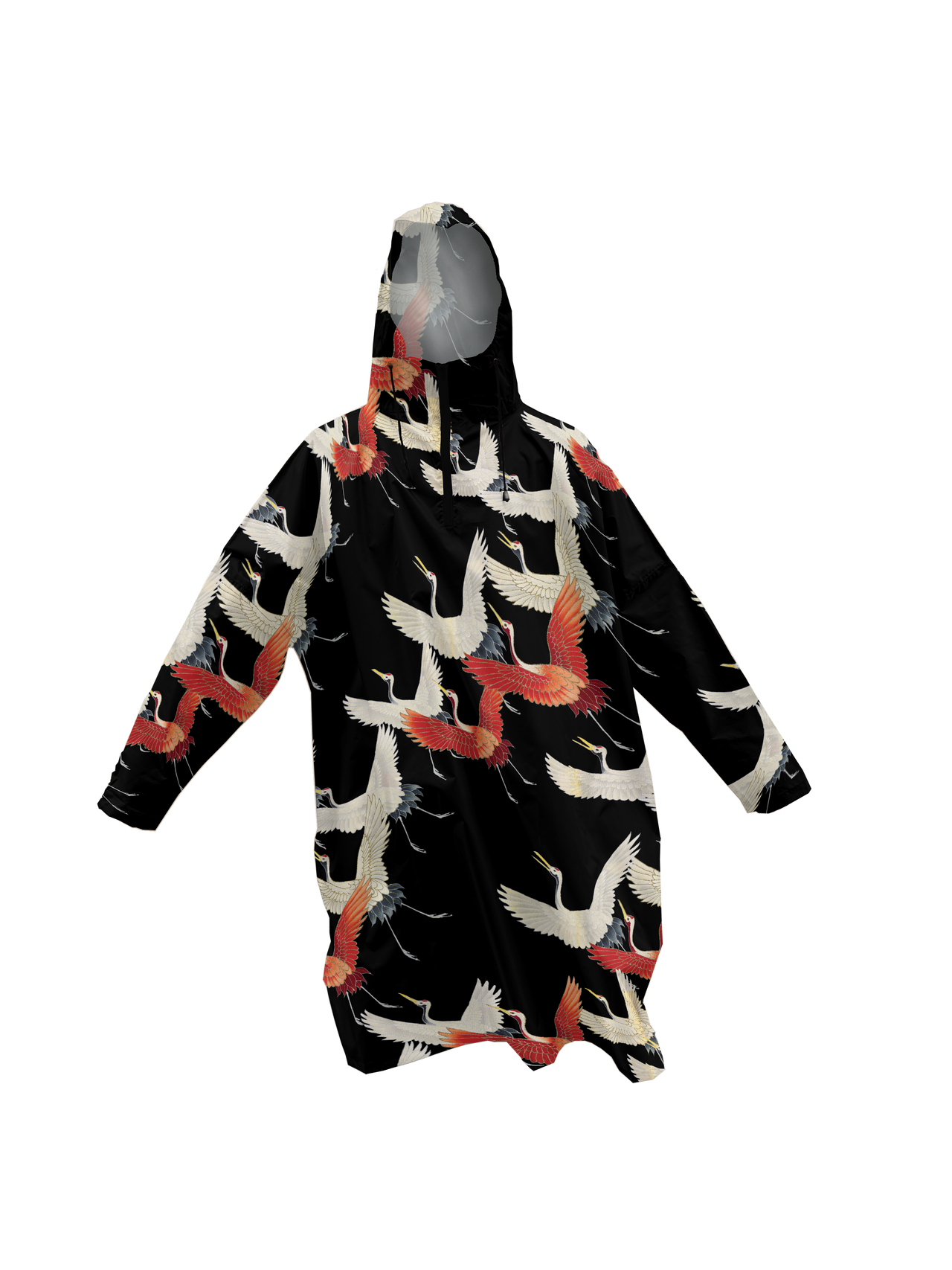 Rainponcho Cranes (black, 3 pcs)